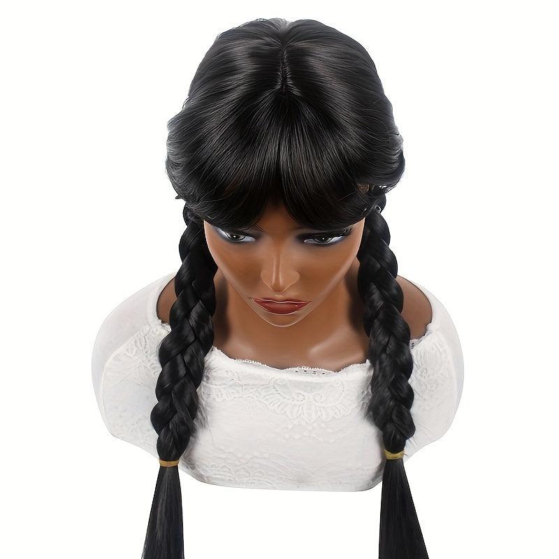 Long Curly Double Ponytail Synthetic Wig for Halloween Cosplay Party