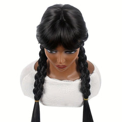 Long Curly Double Ponytail Synthetic Wig for Halloween Cosplay Party