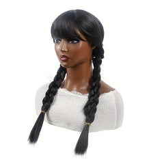 Long Curly Double Ponytail Synthetic Wig for Halloween Cosplay Party