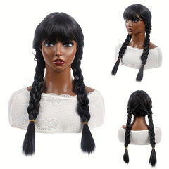 Long Curly Double Ponytail Synthetic Wig for Halloween Cosplay Party