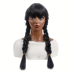 Long Curly Double Ponytail Synthetic Wig for Halloween Cosplay Party