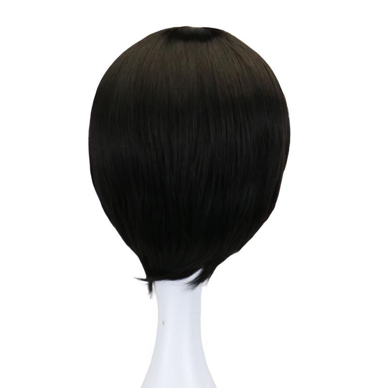 Short Straight Half Silvery Red Cosplay Wig 30 48 Cm