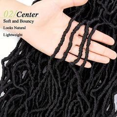 Soft Locs Crochet Hair Extensions Pre Looped 6 Packs 12Strands Pack