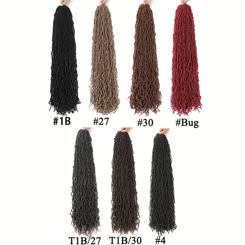 Soft Locs Crochet Hair Extensions Pre Looped 6 Packs 12Strands Pack