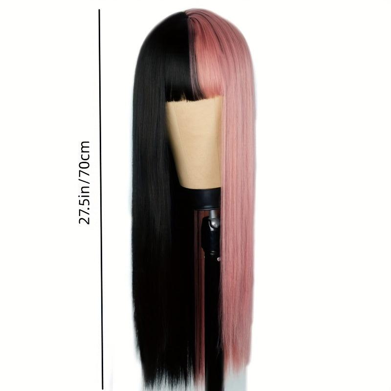 Long Straight Synthetic Wig With Bangs