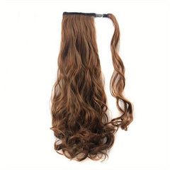 Long Curly Wavy Ponytail Extension Synthetic Hairpiece