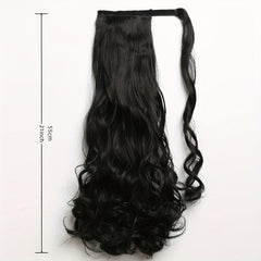 Long Curly Wavy Ponytail Extension Synthetic Hairpiece