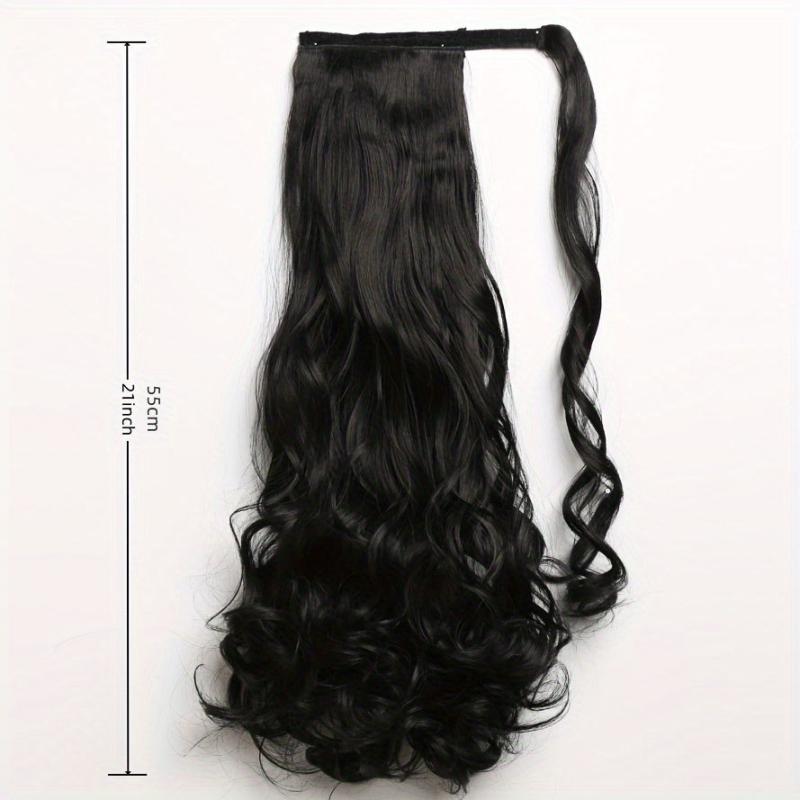 Long Curly Wavy Ponytail Extension Synthetic Hairpiece