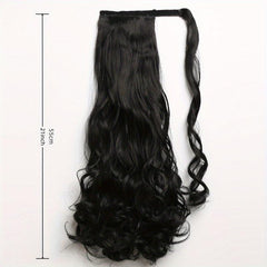 Long Curly Wavy Ponytail Extension Synthetic Hairpiece