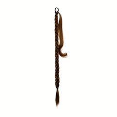 Long Braided Ponytail Elastic Hair Rope Synthetic Extensions