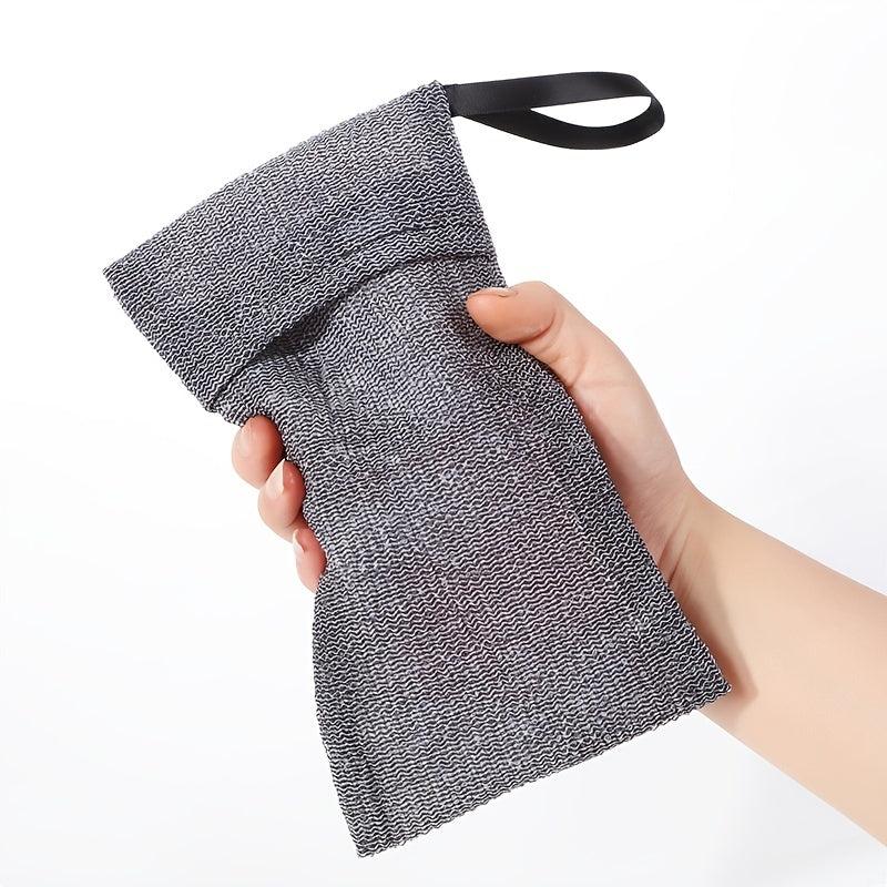 Exfoliating Soap Pouch for Body and Face Bubble Net
