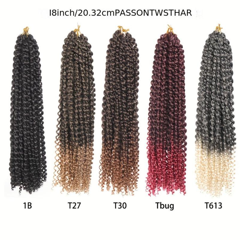 Passion Hair Crochet Braids 45 72 Cm Synthetic Braiding Hair Extension 1B