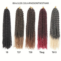 Passion Hair Crochet Braids 45 72 Cm Synthetic Braiding Hair Extension 1B