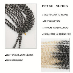 Passion Hair Crochet Braids 45 72 Cm Synthetic Braiding Hair Extension 1B
