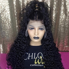 60 96 Cm Lace Front Long Curly Wavy Hair Wigs For Women