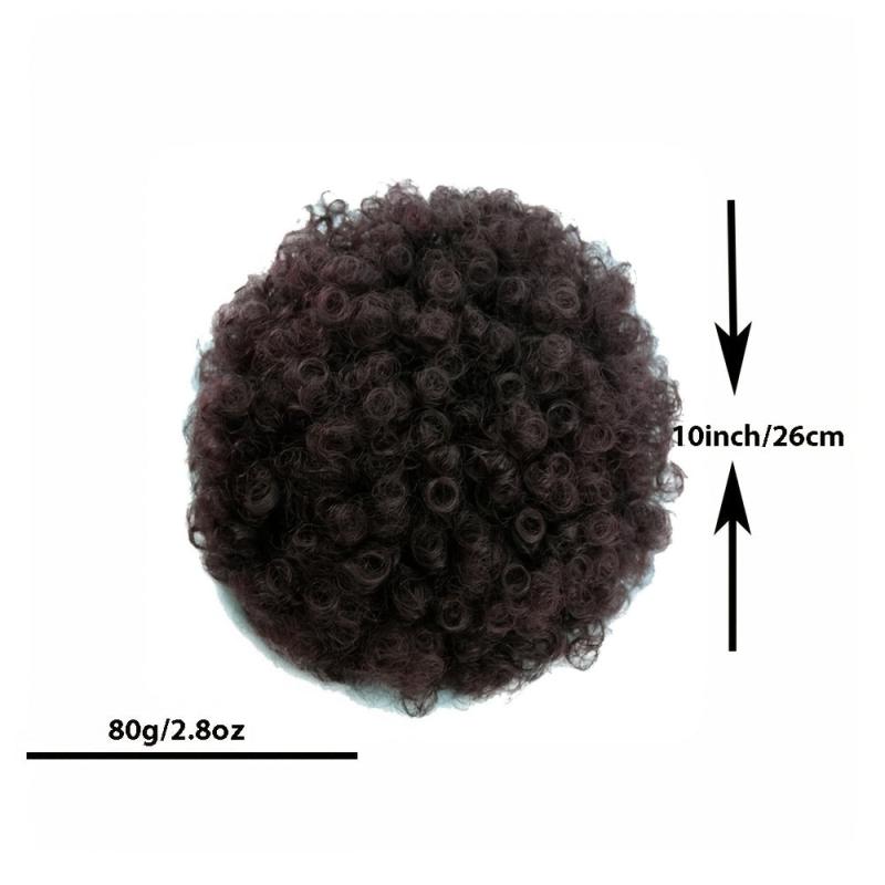 Short Synthetic Afro Puff Ponytail Extension Chignon Hairpieces