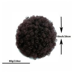 Short Synthetic Afro Puff Ponytail Extension Chignon Hairpieces