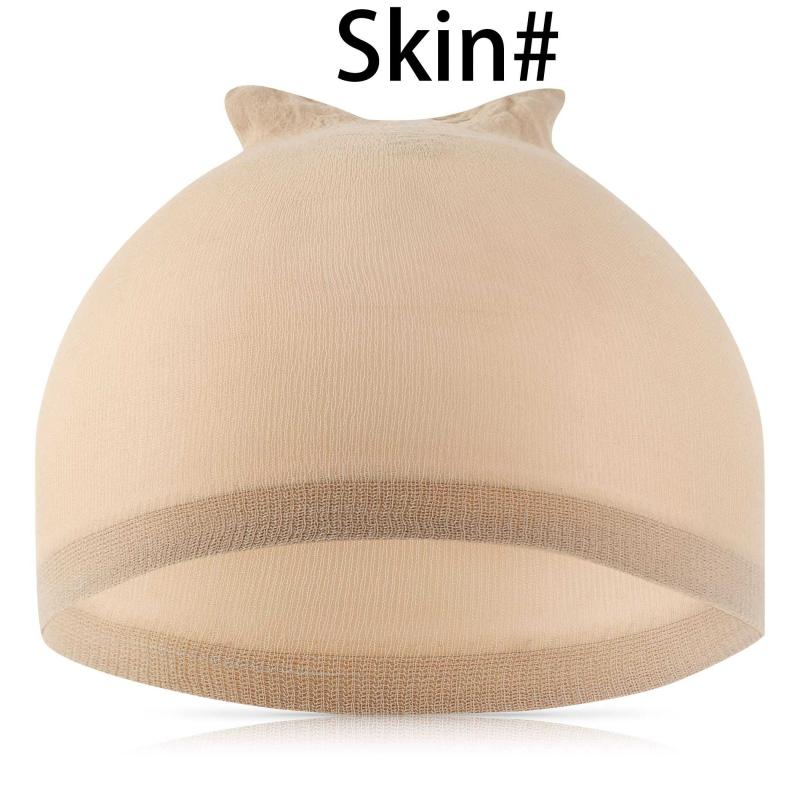 24pcs Wig Caps Lace Front Wig Stocking Caps Stretchy Nylon Nude Caps