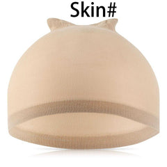 24pcs Wig Caps Lace Front Wig Stocking Caps Stretchy Nylon Nude Caps
