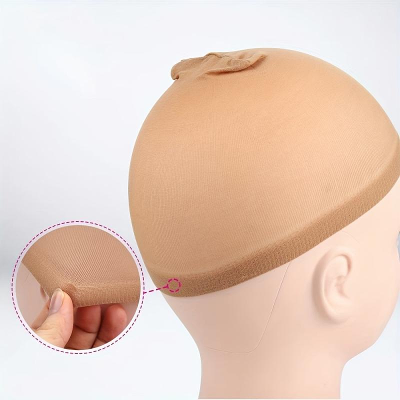 24pcs Wig Caps Lace Front Wig Stocking Caps Stretchy Nylon Nude Caps