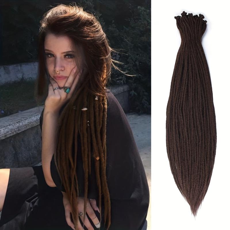 10 Strands 36 Dreadlocks Extension Soft Synthetic Crochet Hair Long Reggae Style