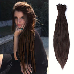 10 Strands 36 Dreadlocks Extension Soft Synthetic Crochet Hair Long Reggae Style