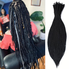 10 Strands 36 Dreadlocks Extension Soft Synthetic Crochet Hair Long Reggae Style