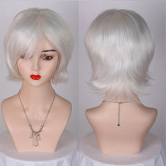 Short Straight Cosplay Party BOB Wig Grey Pink Red Unisex