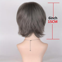 Short Straight Cosplay Party BOB Wig Grey Pink Red Unisex