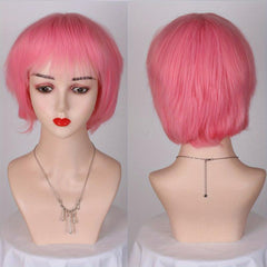 Short Straight Cosplay Party BOB Wig Grey Pink Red Unisex