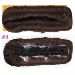 Short Curly Human Hair Extensions with Closure Bundle