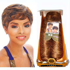 Short Curly Human Hair Extensions with Closure Bundle