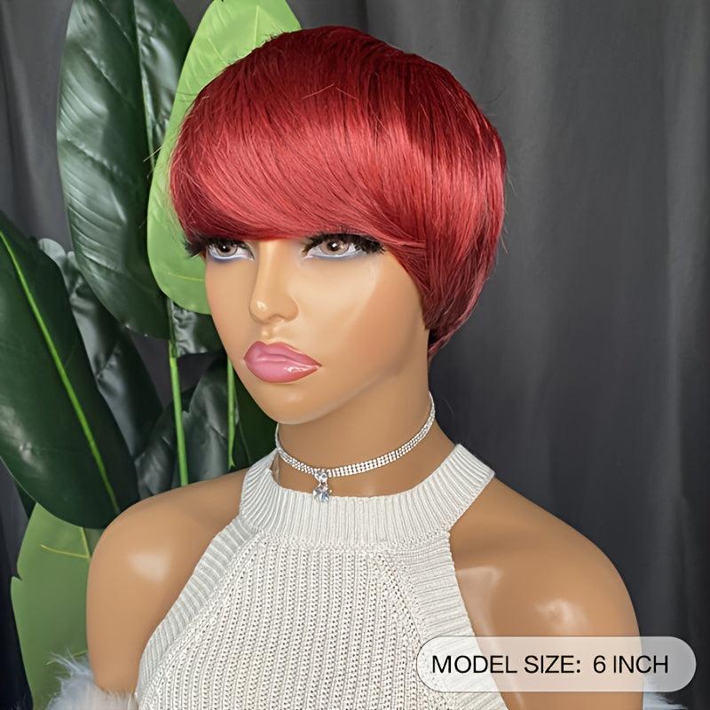 Short Red Wigs For Women Natural Heat Resistant Synthetic Wigs