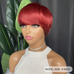 Short Red Wigs For Women Natural Heat Resistant Synthetic Wigs