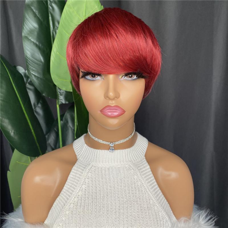 Short Red Wigs For Women Natural Heat Resistant Synthetic Wigs