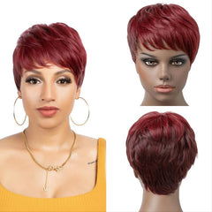Short Red Wigs For Women Natural Heat Resistant Synthetic Wigs