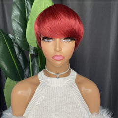Short Red Wigs For Women Natural Heat Resistant Synthetic Wigs
