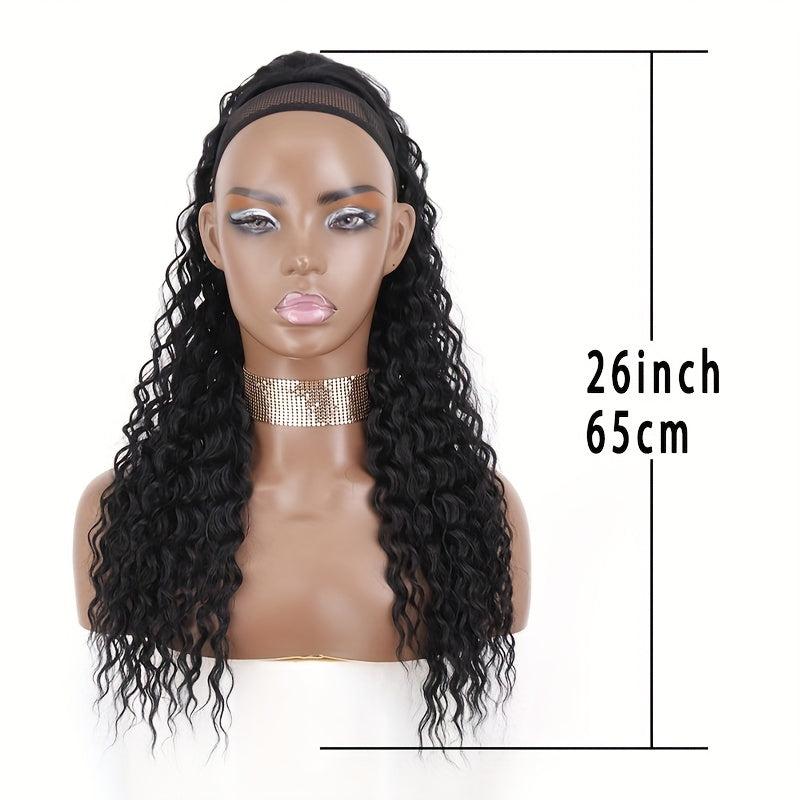 Long Curly Wavy Ponytail Hair Extensions Synthetic Drawstring Ponytail 66 04 Cm