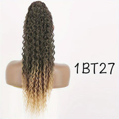 Long Curly Wavy Ponytail Hair Extensions Synthetic Drawstring Ponytail 66 04 Cm