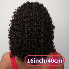 Curly Afro Wig Short Shoulder Length Synthetic Hair Wigs for Women