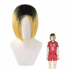 Short Straight Hair Cosplay Wig Synthetic Hair Replacement Wigs