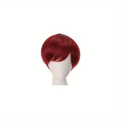 Men's Short Straight Hair Wigs - Natural Looking Fluffy Hair Replacement