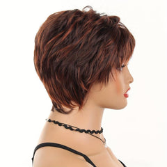 Short Heat Resistant Women Wig Rose Net Cosplay Headwear Wig Net