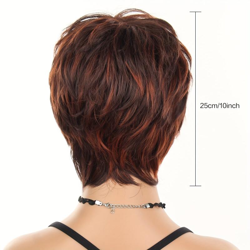 Short Heat Resistant Women Wig Rose Net Cosplay Headwear Wig Net