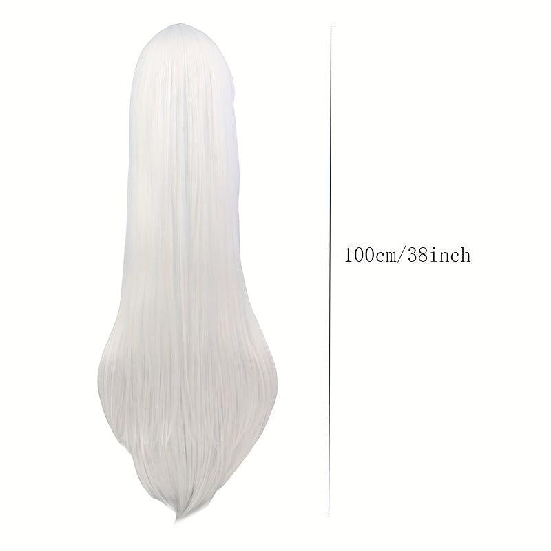 Long Straight Hair Wig 96 cm for Women Synthetic Fiber Hair Wigs