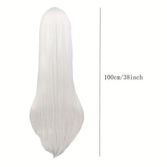 Long Straight Hair Wig 96 cm for Women Synthetic Fiber Hair Wigs