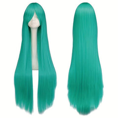 Long Straight Hair Wig 96 cm for Women Synthetic Fiber Hair Wigs