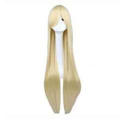 Long Straight Hair Wig 96 cm for Women Synthetic Fiber Hair Wigs
