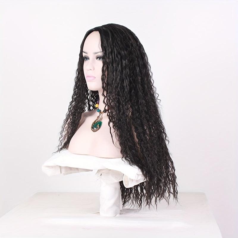 Long Deep Curly Wig Synthetic Wig Heat Resistant Natural Looking