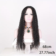 Long Deep Curly Wig Synthetic Wig Heat Resistant Natural Looking